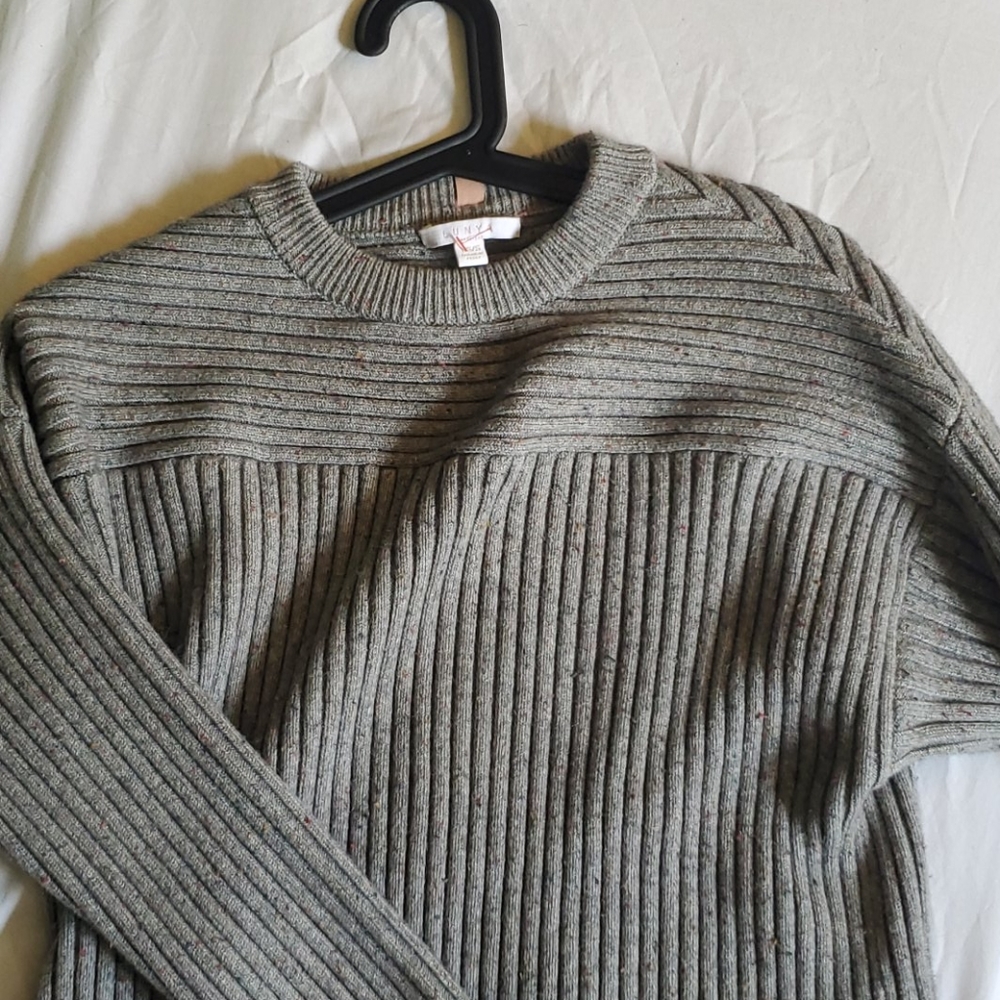 NEW XS/S Lunya gray confetti ribbed Alpaca dress